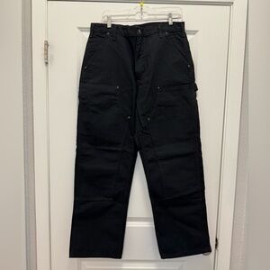 Carhartt B136 Black Double Knee Dungaree Fit Jeans Work Carpenter